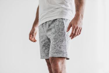 Nobull Knit 8.5" Men's Shorts White Camo | Australia (JF3658)